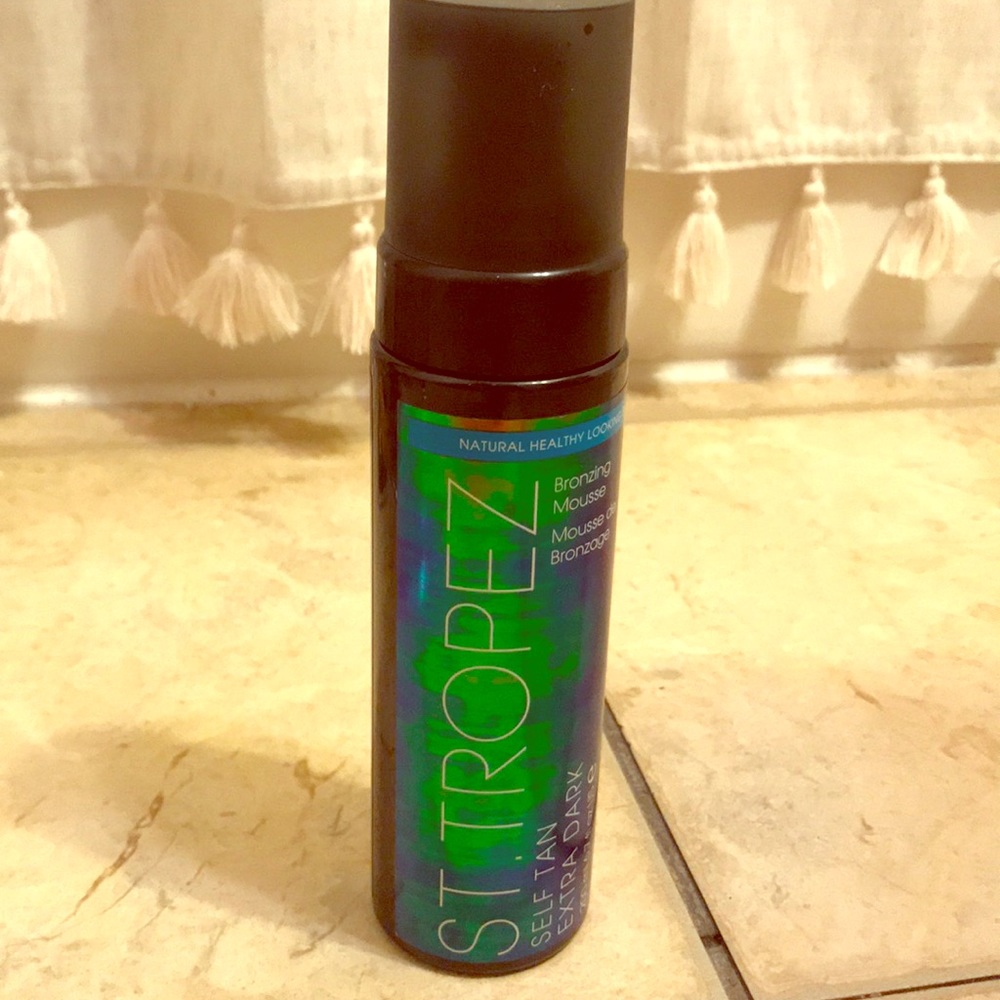 St. tropez self tan extra dark tanning mousse.